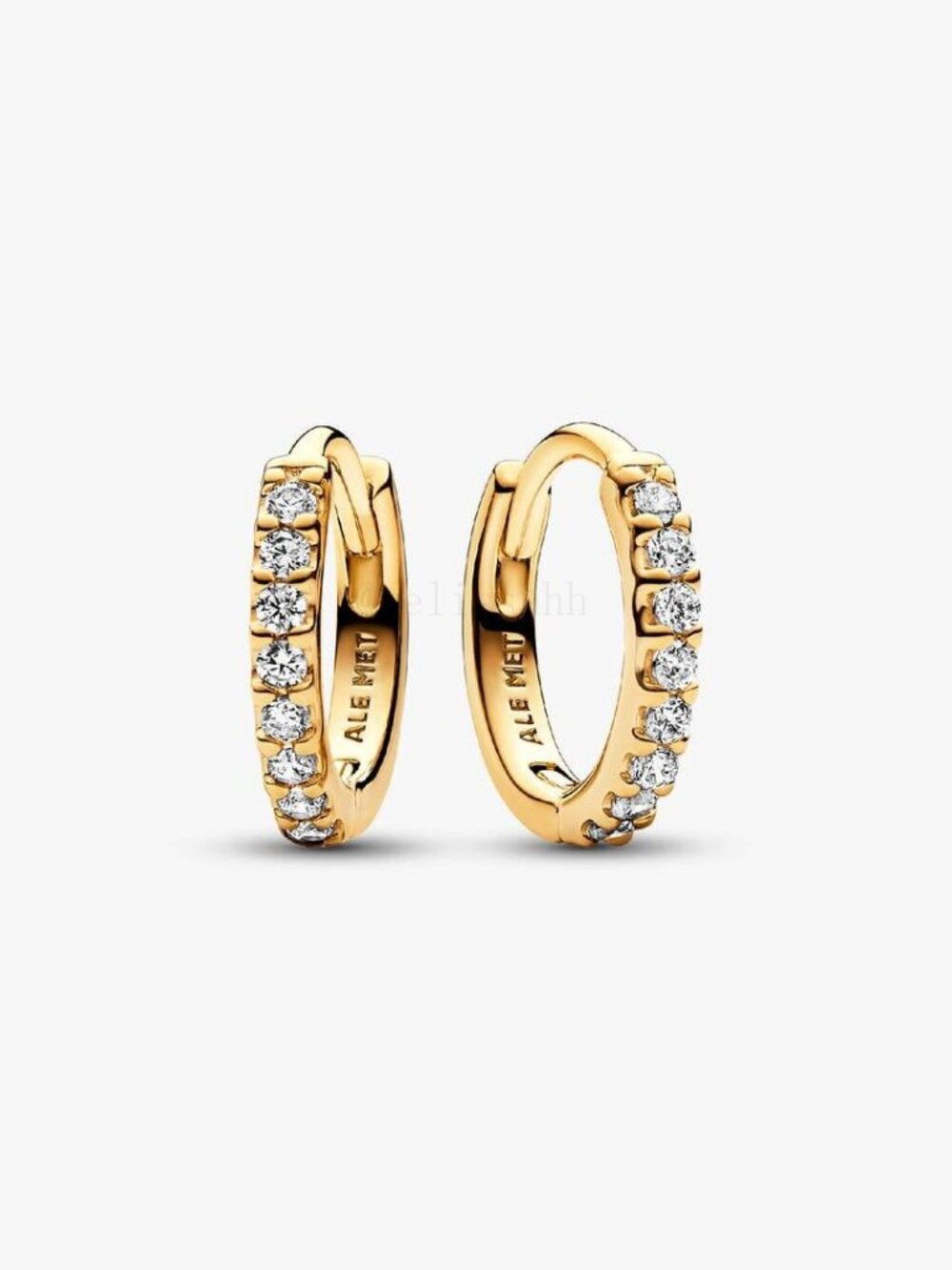 Pandora Sparkling Huggie Hoop Earrings